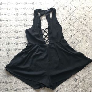 Large Black Romper